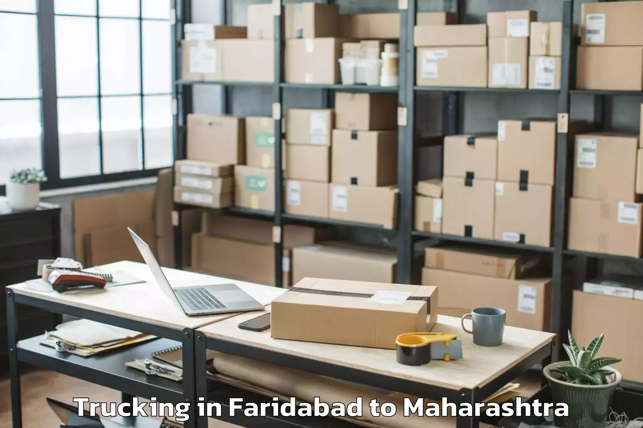 Book Faridabad to Ambejogai Trucking Online